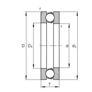 Axial deep groove ball bearings - 51112