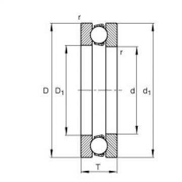 Axial deep groove ball bearings - 51132-MP