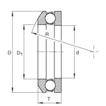 Axial deep groove ball bearings - 4105