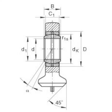 Hydraulic rod ends - GK40-DO