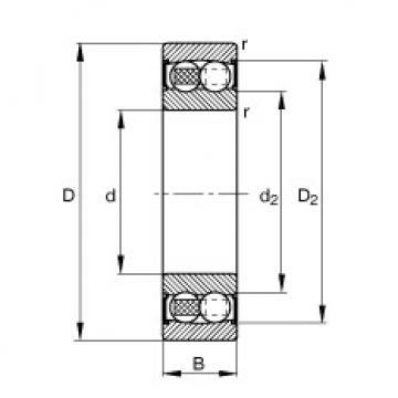 Self-aligning ball bearings - 2208-2RS-TVH