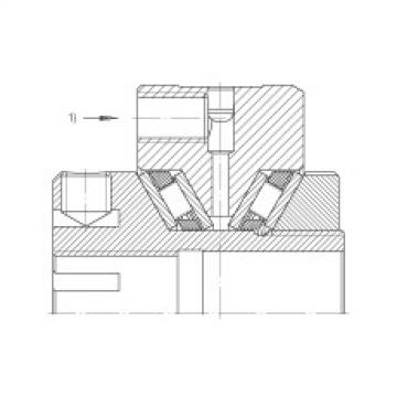 Axial conical thrust cage needle roller bearings - ZAXFM1555