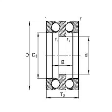 Axial deep groove ball bearings - 52232-MP