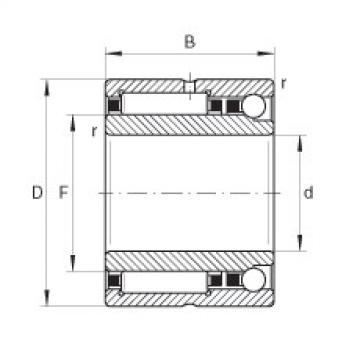 Needle roller/angular contact ball bearings - NKIA59/22-XL