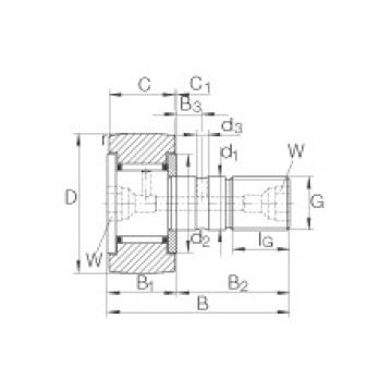 Stud type track rollers - KR32