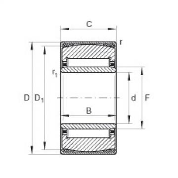 Aligning needle roller bearings - PNA12/28-XL