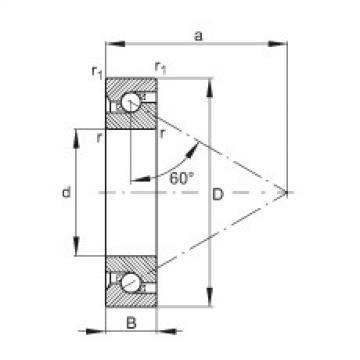 Axial angular contact ball bearings - 7602040-TVP