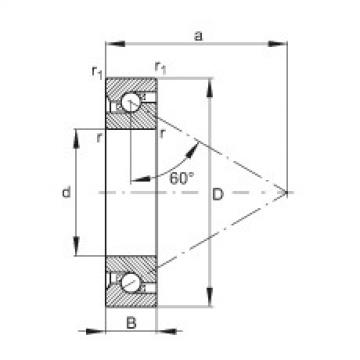 Axial angular contact ball bearings - 7603045-TVP