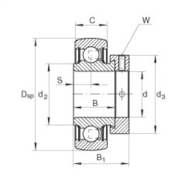 Radial insert ball bearings - RAE12-XL-NPP-B