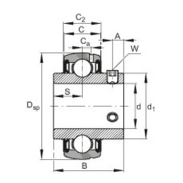 Radial insert ball bearings - SUC207