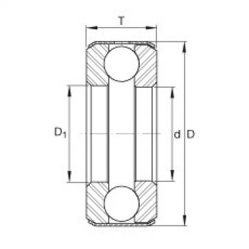 Axial deep groove ball bearings - D13