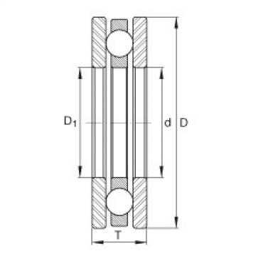 Axial deep groove ball bearings - 4401