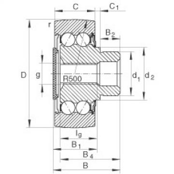 Stud type track rollers - ZL5206-DRS