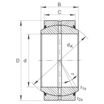 Radial spherical plain bearings - GE110-DO-2RS