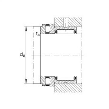 Needle roller/axial cylindrical roller bearings - NKXR17-XL