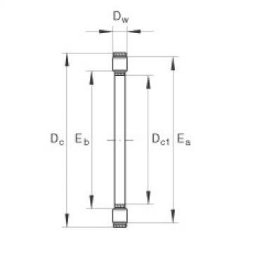 Axial cylindrical roller and cage assembly - K81107-TV