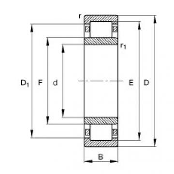 Cylindrical roller bearings - NU1006-XL-M1