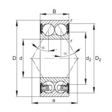 Angular contact ball bearings - 3307-BD-XL-2HRS-TVH
