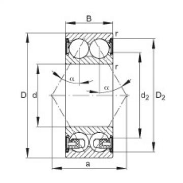 Angular contact ball bearings - 3206-BD-XL-2Z-TVH