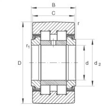 Yoke type track rollers - PWTR20-2RS-RR-XL