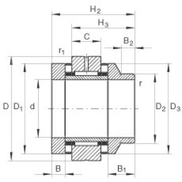 Needle roller/axial cylindrical roller bearings - ZARN1545-L-TV