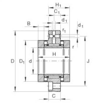 Needle roller/axial cylindrical roller bearings - ZARF3080-TV