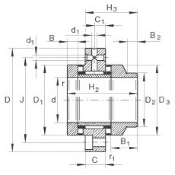 Needle roller/axial cylindrical roller bearings - ZARF2590-L-TV