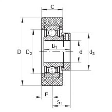 Radial insert ball bearings - RCSMA30/65-XL-FA106