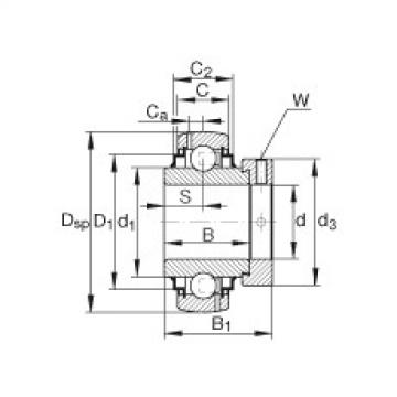 Radial insert ball bearings - G1107-KRR-B-AS2/V