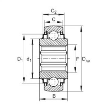 Self-aligning deep groove ball bearings - SK108-210-KRR-B-AH01