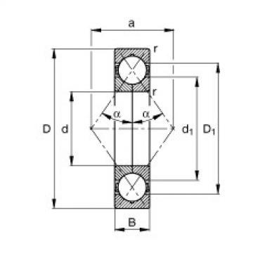 Four point contact bearings - QJ206-XL-MPA