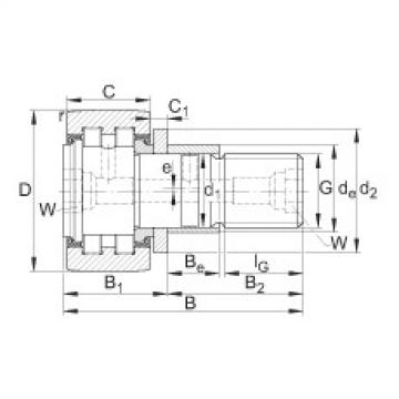 Stud type track rollers - PWKRE35-2RS