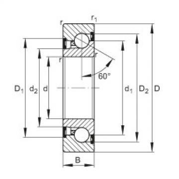 Axial angular contact ball bearings - BSB2562-2Z-SU