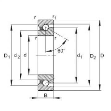 Axial angular contact ball bearings - BSB2047-SU