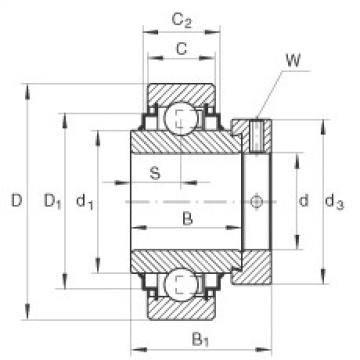 Radial insert ball bearings - E40-XL-KRR