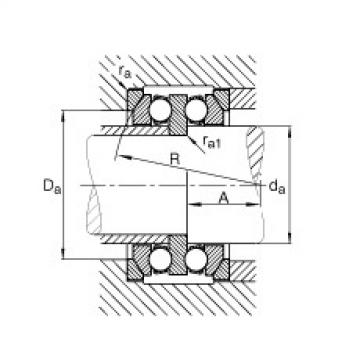 Axial deep groove ball bearings - 54208 + U208