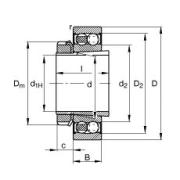 Self-aligning ball bearings - 2211-K-2RS-TVH-C3 + H311