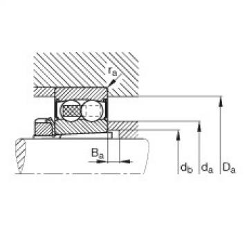 Self-aligning ball bearings - 2206-K-2RS-TVH-C3 + H306