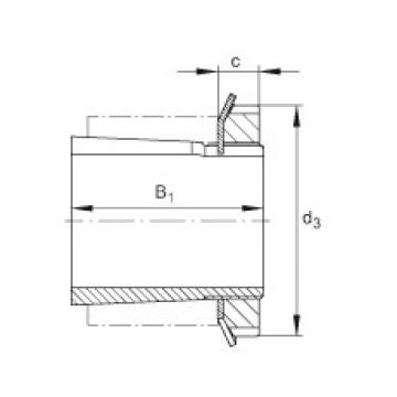 Radial insert ball bearings - UK213