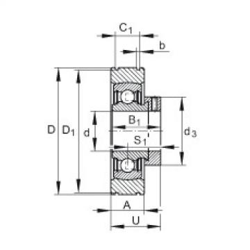 Radial insert ball bearings - PE30-XL
