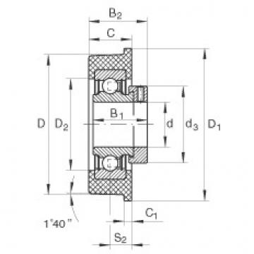 Radial insert ball bearings - CRB25/70-XL