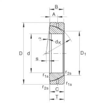 Angular contact spherical plain bearings - GE130-SX