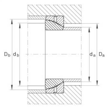 Angular contact spherical plain bearings - GE130-SX