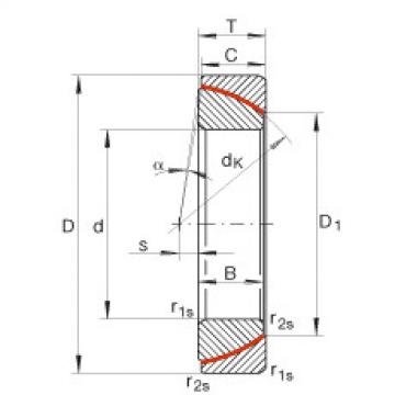 Angular contact spherical plain bearings - GE140-SW