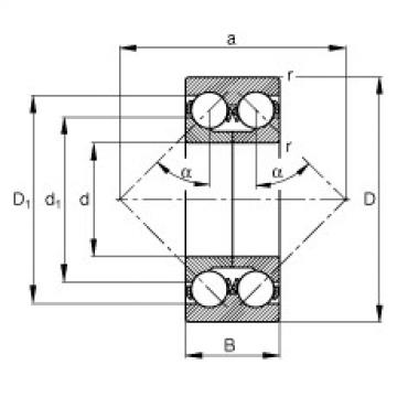 Angular contact ball bearings - 3322-DA-MA