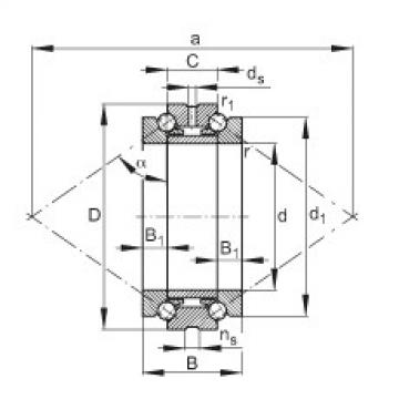 Axial angular contact ball bearings - 234418-M-SP