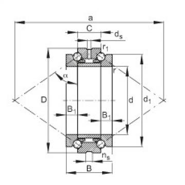 Axial angular contact ball bearings - 234430-M-SP