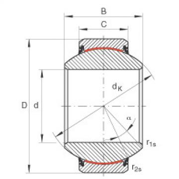 Radial spherical plain bearings - GE45-FW-2RS