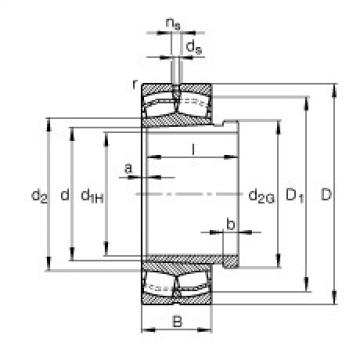 Spherical roller bearings - 21309-E1-XL-K + AH309