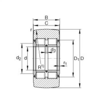 Yoke type track rollers - NNTR100X240X105-2ZL